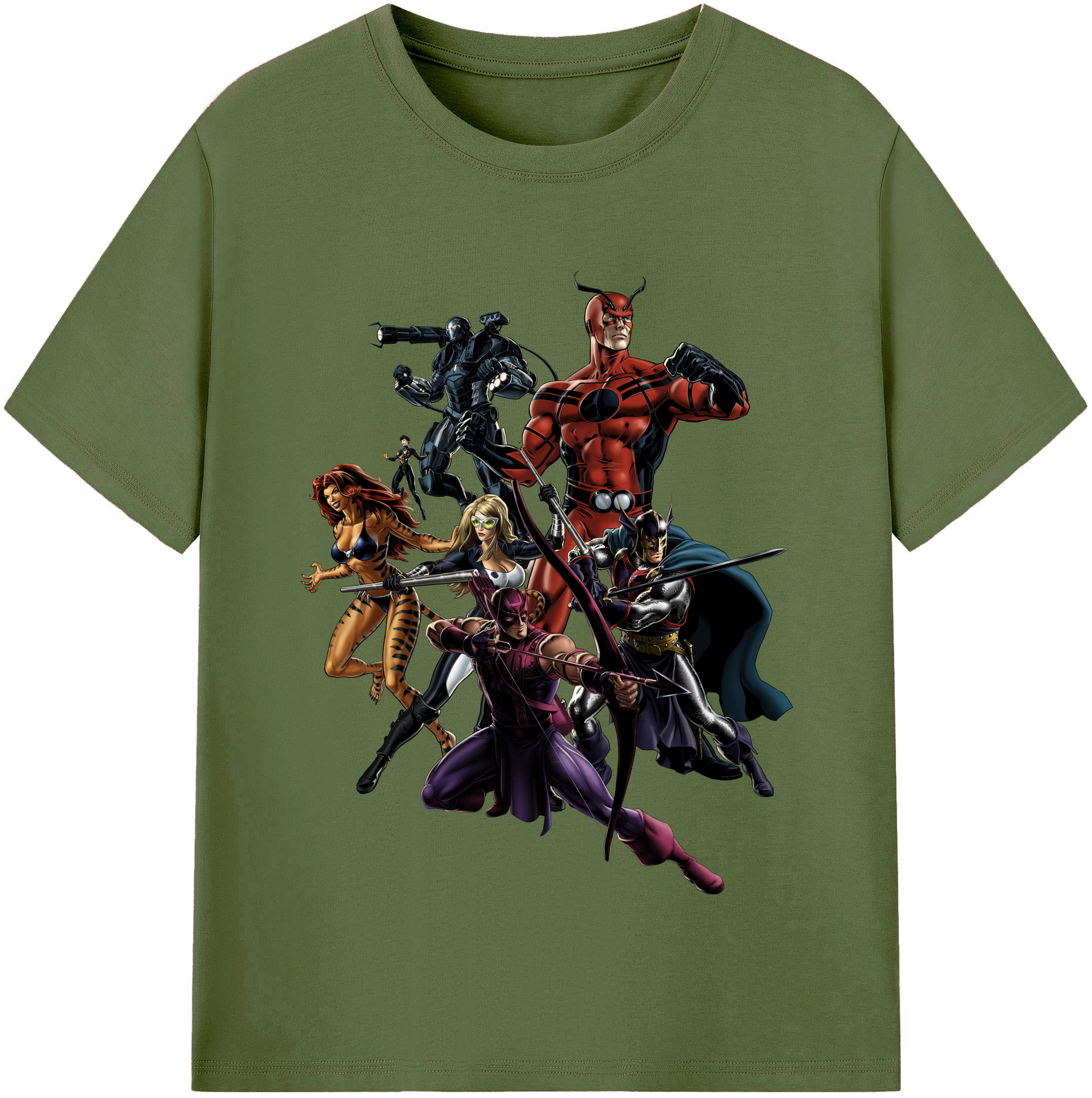 （画像用） アベンジャーズ The Avengers 綿100％半袖Tシャツ（フロントプリント）